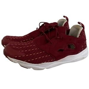 Reebok Furylite Woven Men's Sneakers Size 13 Burgundy/White